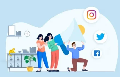 why do businesses establish a presence on social media platforms