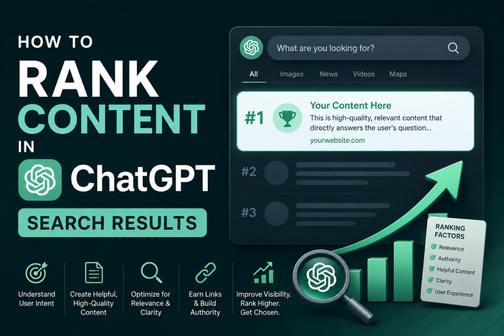 How to Rank Content in ChatGPT Search Results?